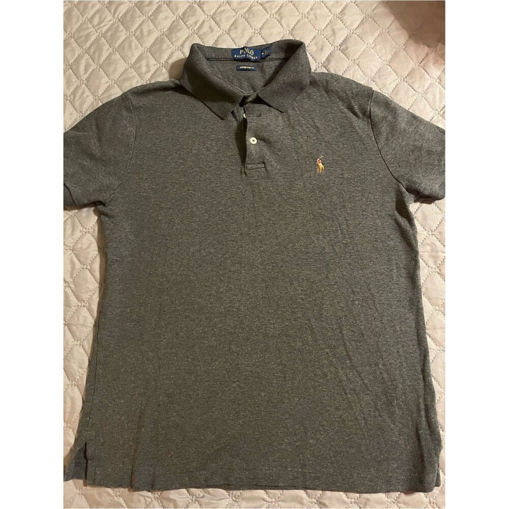 Ralph Lauren Men's Charcoal Heather Polo Shirt